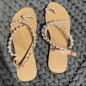 Monrovia pearl wrap strapped sandal